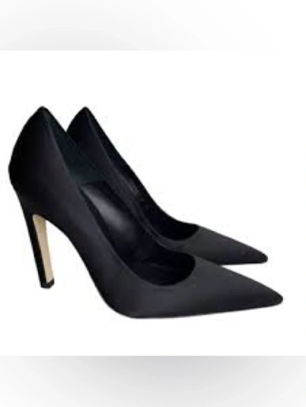 Good American | “The Icon” Pump in Satin Black